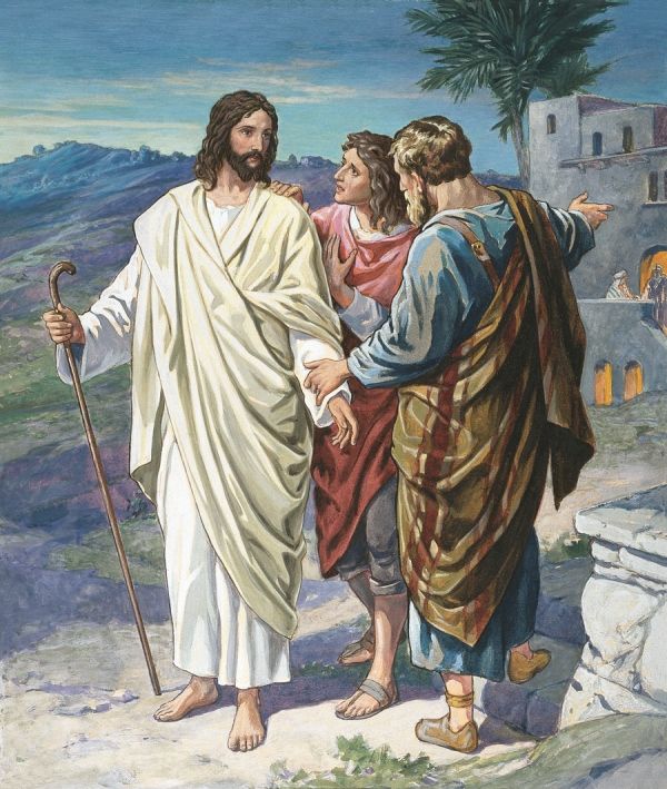 Jesus ble med inn til dem